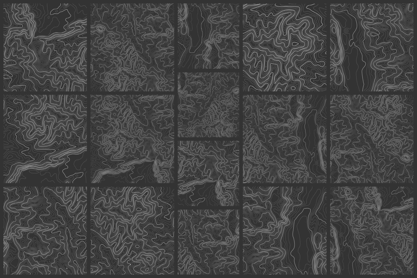 90 Topographic Maps Vector