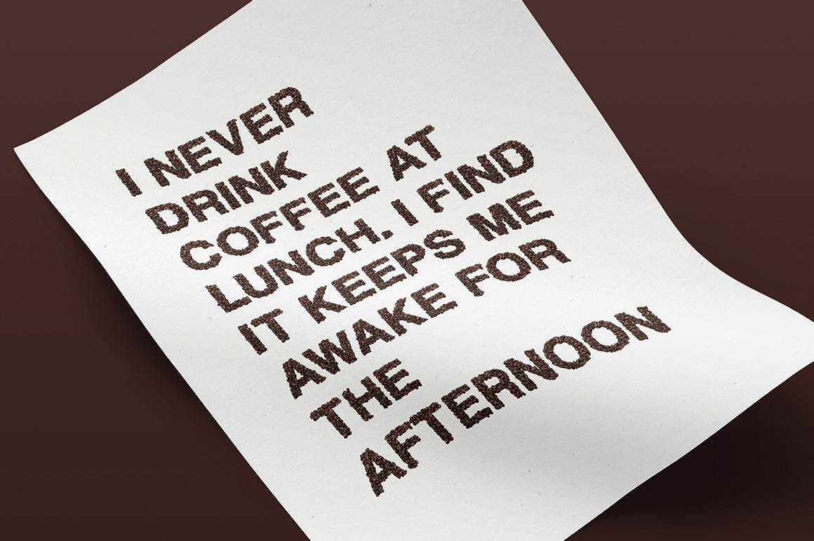 Coffee Beans Font Coffee Beans Font