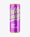 355ml Glossy Metallic Drink Can Mockup