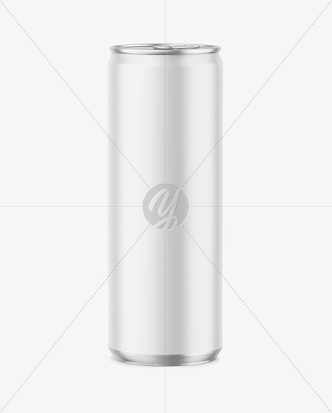 355ml Metallic Drink Can w/ Matte Finish Mockup