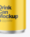 355ml Metallic Drink Can w/ Matte Finish Mockup