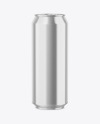 500ml Glossy Metallic Drink Can Mockup