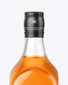 Clear Glass Whiskey Bottle Mockup