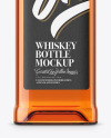 Clear Glass Whiskey Bottle Mockup