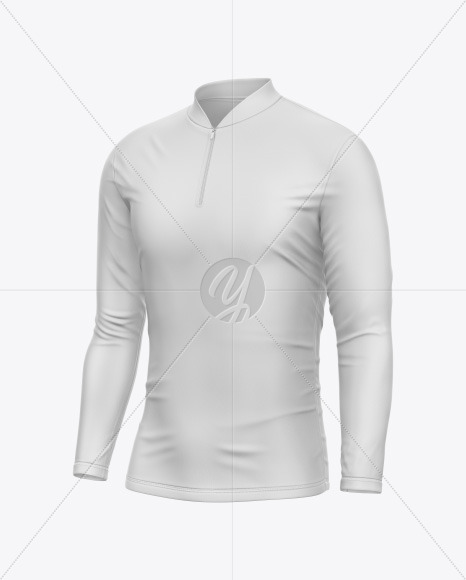 Men's Jersey With Long Sleeve Mockup