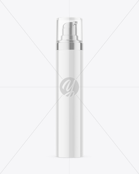 Glossy Pump Bottle Mockup