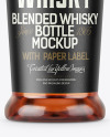 Clear Glass Whiskey Bottle Mockup