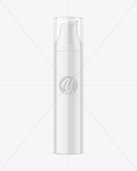 Glossy Pump Bottle Mockup