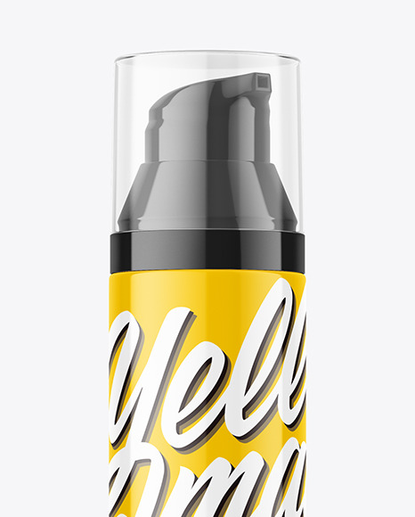 Glossy Pump Bottle Mockup