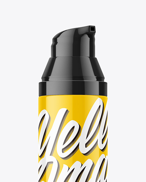 Glossy Pump Bottle Mockup