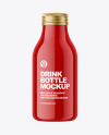 Glossy Drink Bottle Mockup