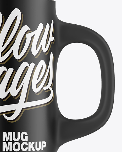 Matte Mug w/ Coffee Splash Mockup