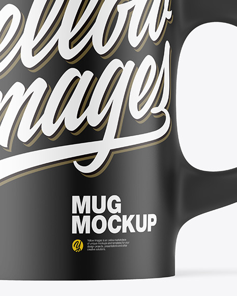 Matte Mug w/ Coffee Splash Mockup