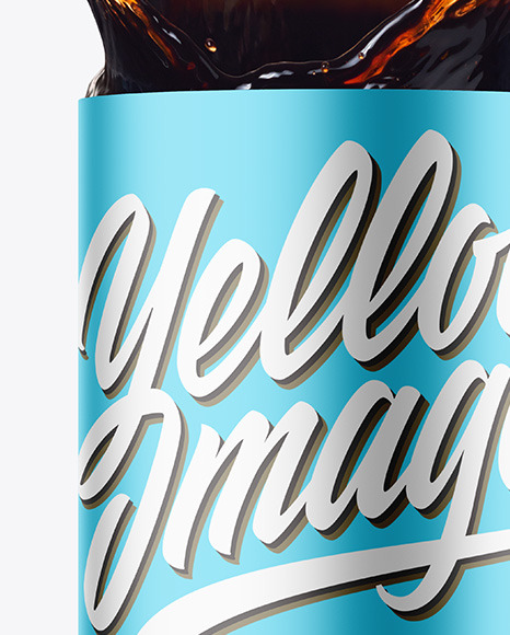 Metallic Mug w/ Coffee Splash Mockup