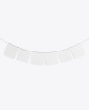 Festive Flags Garland Mockup