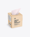 Kraft Paper Box w/ Wipes Mockup