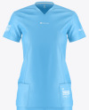 Women's Medical Uniform Mockup - Front View