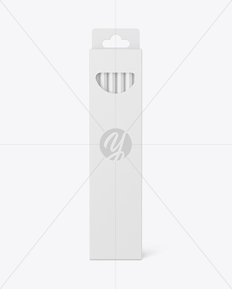 Pencils Carton Pack Mockup