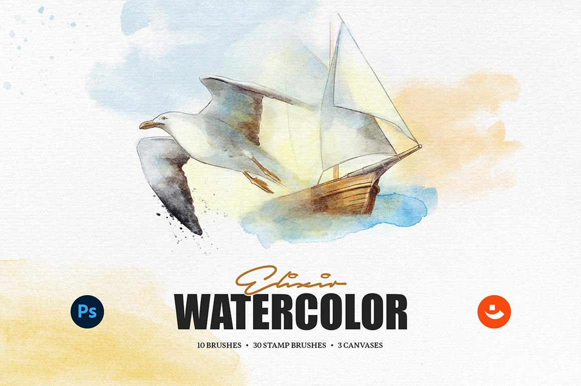 Elixir Watercolor Photoshop Brushes Elixir Watercolor Photoshop Brushes
