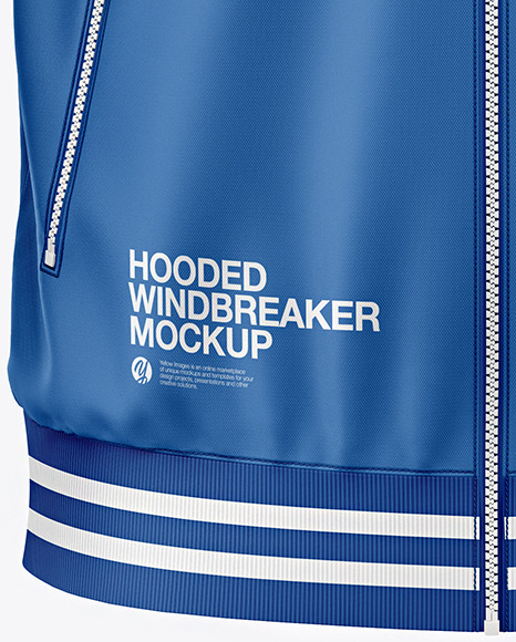 Hooded Windbreaker Mockup