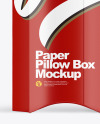 Paper Pillow Box Mockup