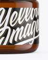 Amber Glass Cosmetic Jar Mockup