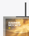 Plastic Stand w/ Matte Banner Mockup