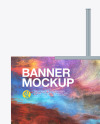 Plastic Stand w/ Matte Banner Mockup