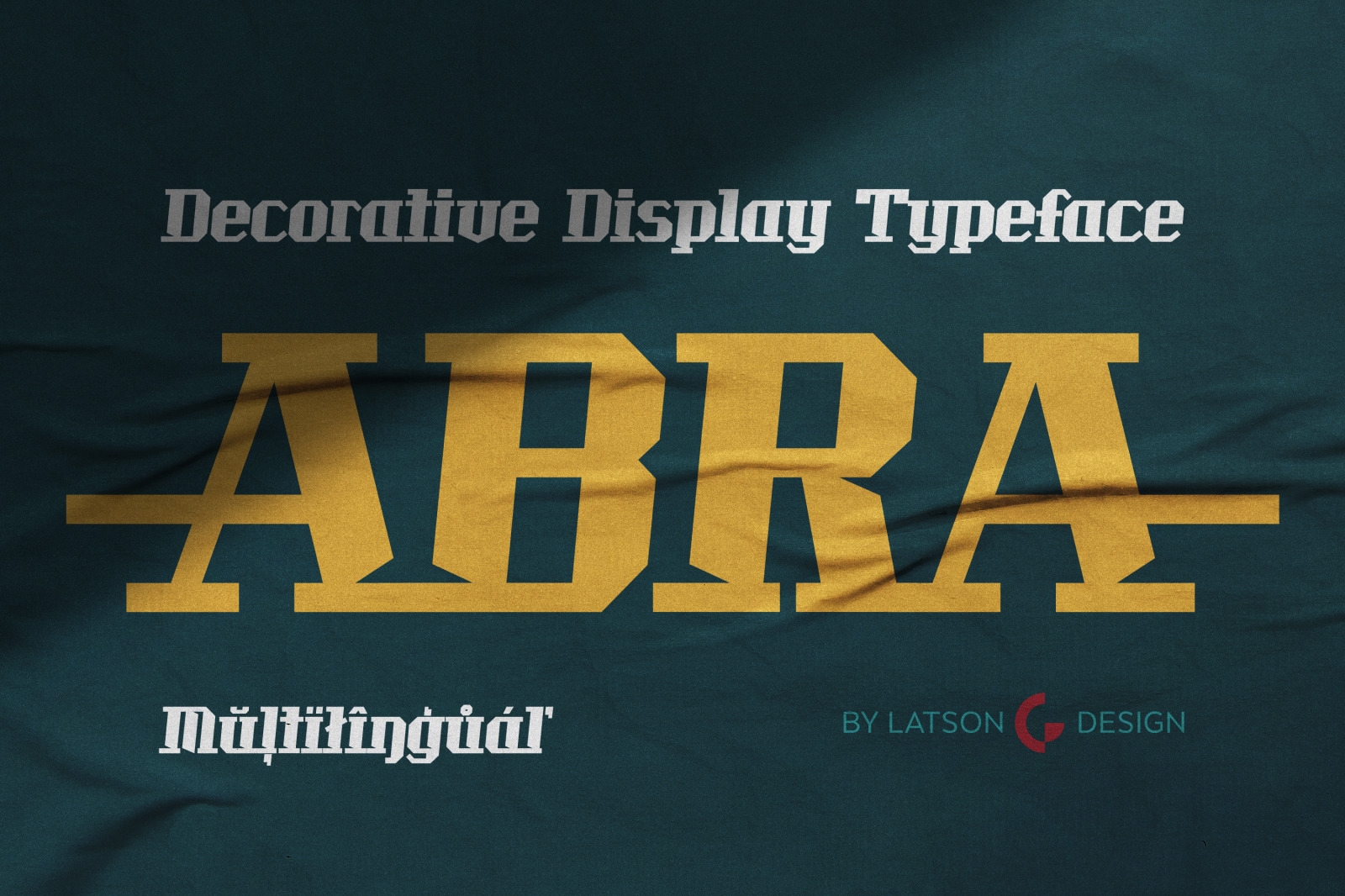 ABRA a decorative display typeface