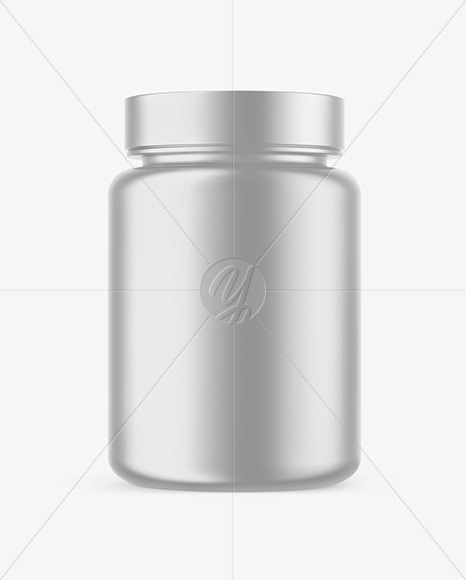 Metallized Protein Jar Mockup