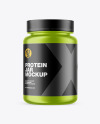 Metallized Protein Jar Mockup