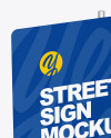 Metallic Street Sign Mockup