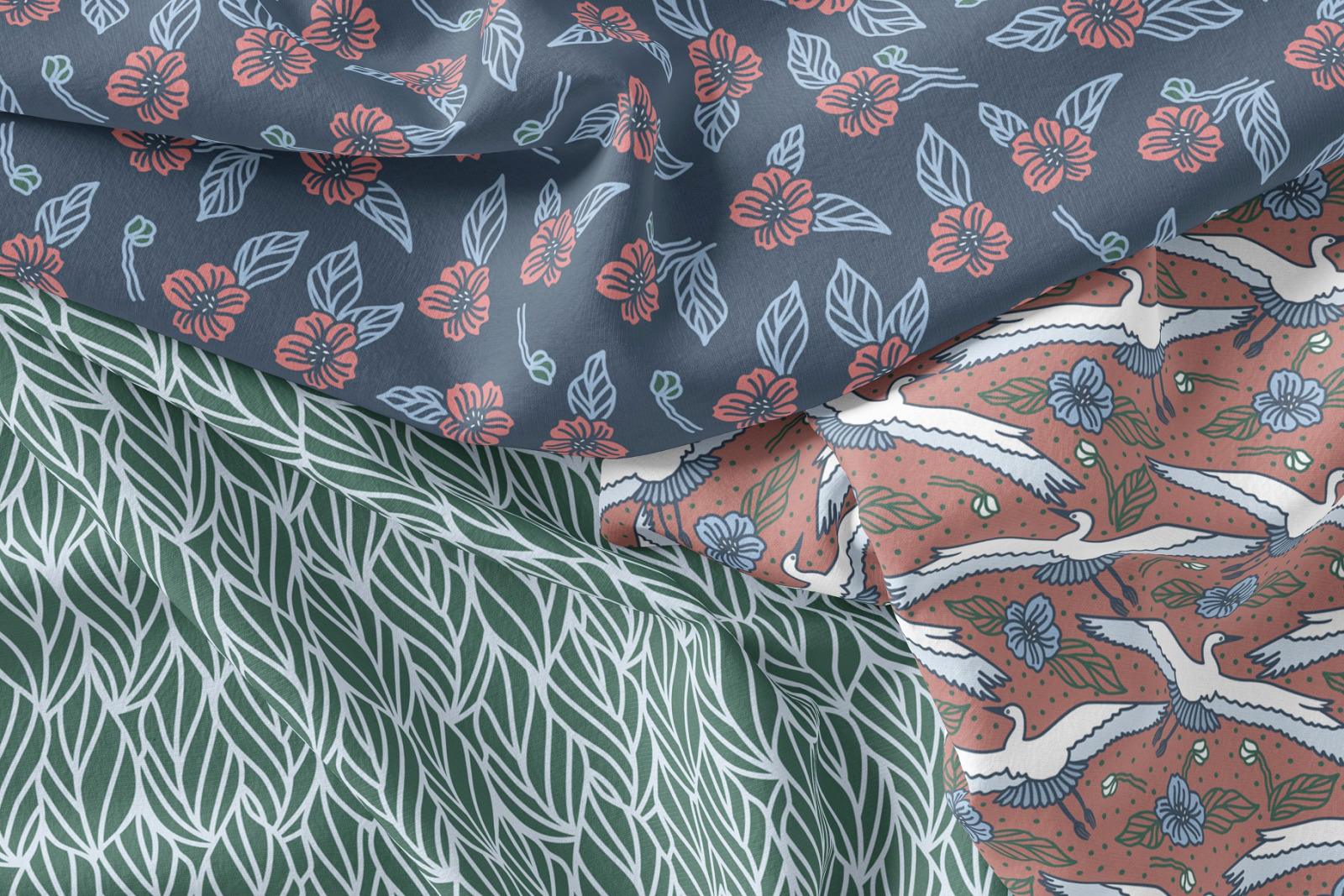 Cranes Birds Pattern Collection Cranes Birds Pattern Collection