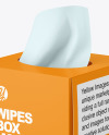 Paper Box w/ Wipes Mockup