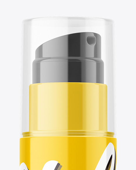 Glossy Airless Bottle Mockup