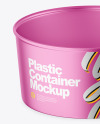 Opened Matte Metallic Container Mockup