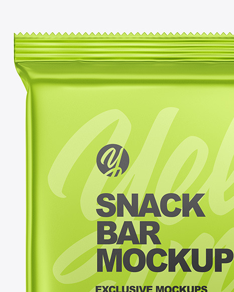 Metallic Snack Bar Mockup