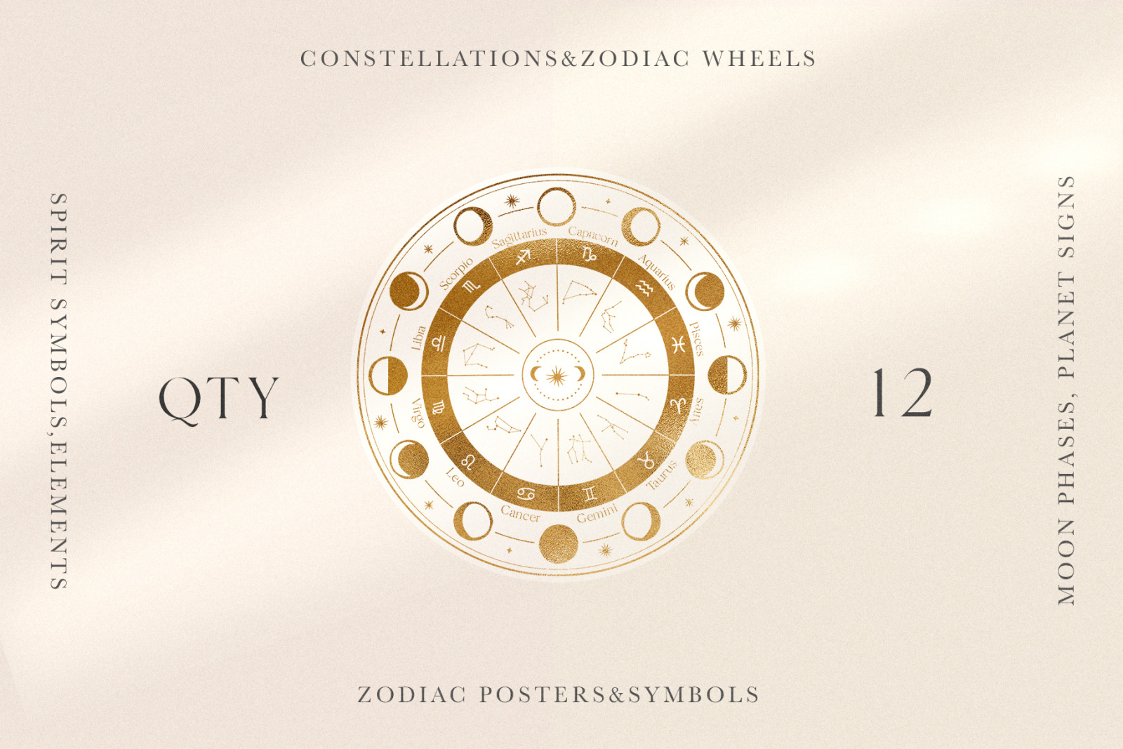 Zodiac Signs Constellation Art