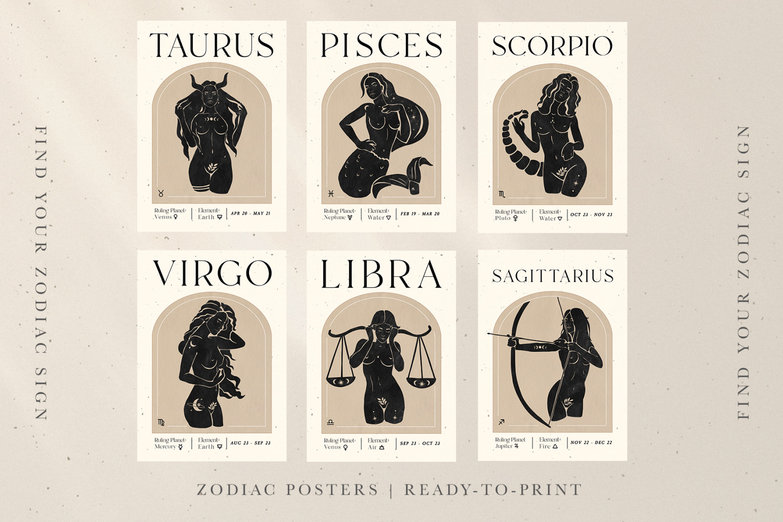 Zodiac Signs Constellation Art Zodiac Signs Constellation Art