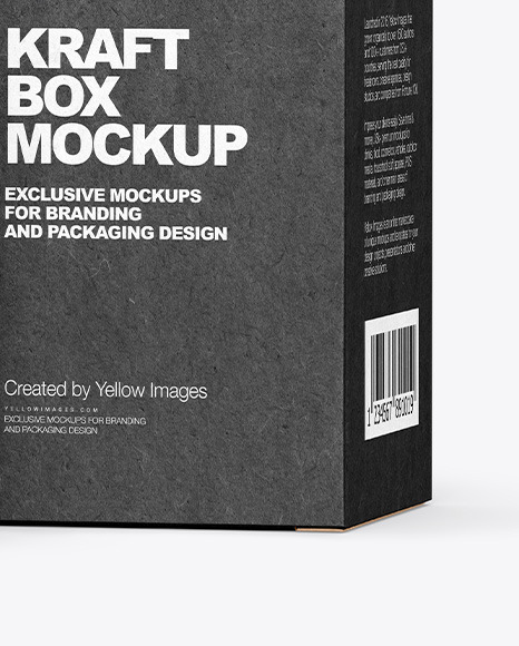 Glossy Plastic Jar with Kraft Box Mockup