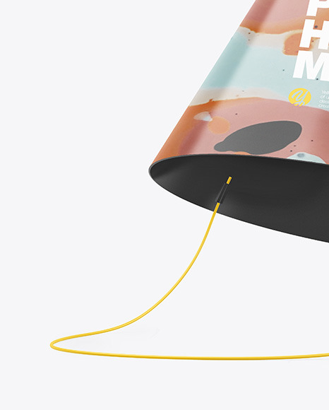 Glossy Party Hat Mockup