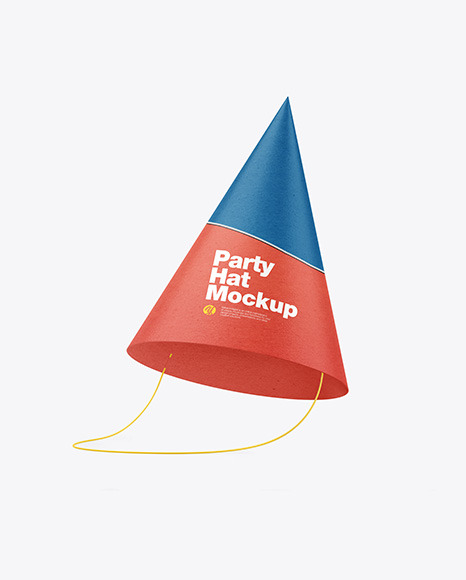 Kraft Party Hat Mockup