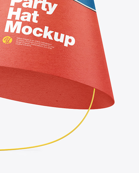 Kraft Party Hat Mockup