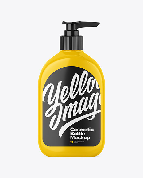 Glossy Plastic Soap Bottle Mockup - Glossy+Soap+Bottle+Mockup+|+Exclusive+Mockups