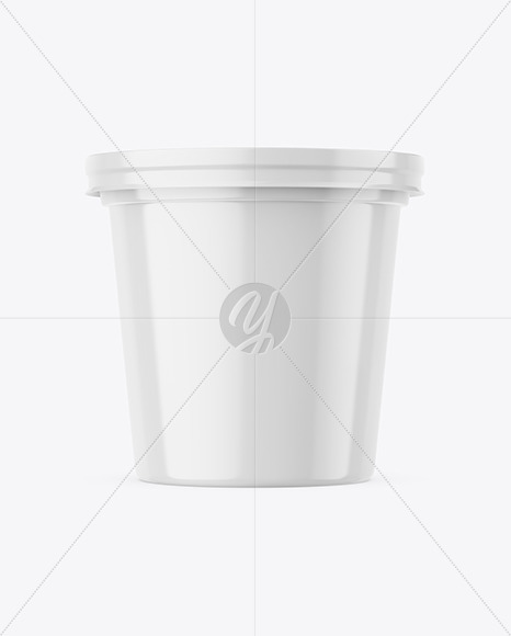 Glossy Plastic Cup Mockup