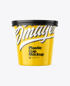 Glossy Plastic Cup Mockup