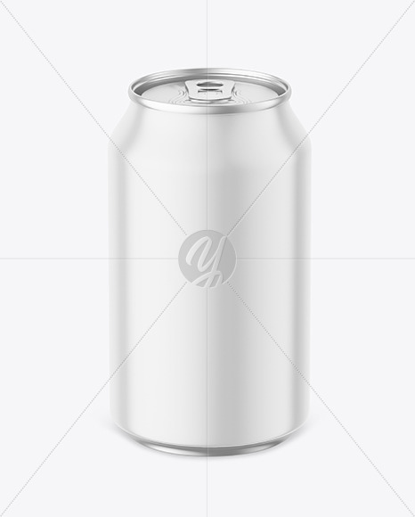 Matte Drink Can Mockup