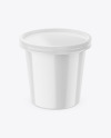 Glossy Plastic Cup Mockup