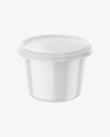 Glossy Plastic Cup Mockup