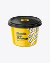 Glossy Plastic Cup Mockup